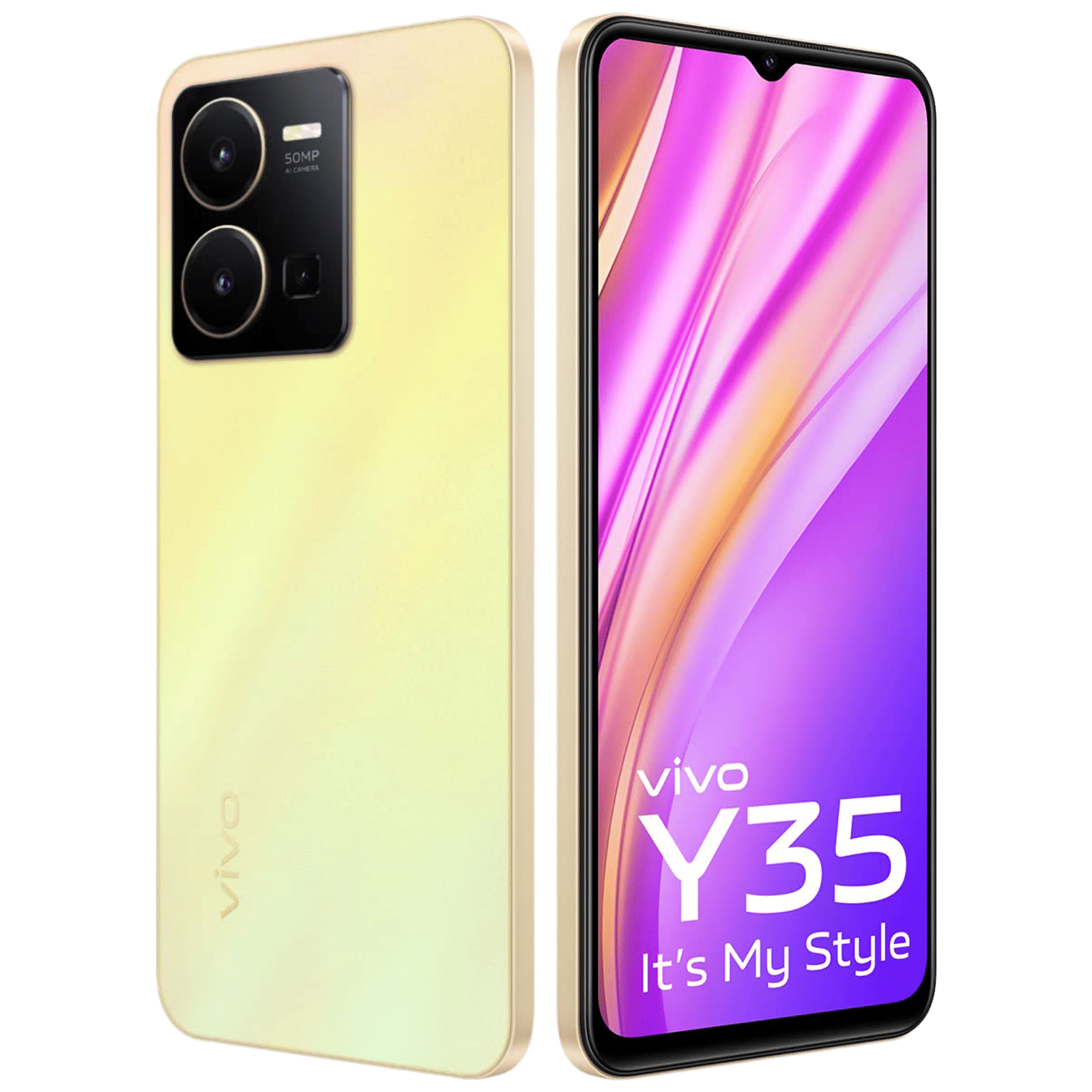 Buy Vivo Y35 (8GB RAM, 128GB, Dawn Gold) Online - Croma